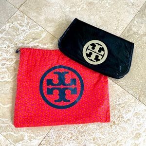 Tory Burch patent leather clutch